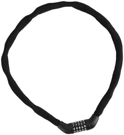 YIGZYCN Cadena combinada de seguridad antirrobo de 5 dígitos reajustable para bicicletas de montaña, scooters, motocicletas, bicicleta de montaña antirrobo de alta seguridad