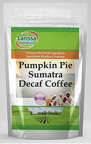 Pumpkin Pie Sumatra Decaf Coffee (Gourmet, Naturally Flavored, Whole Coffee Beans) (16 oz, ZIN: 556713) - 3 Pack