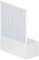 Faltbare Badewannenbox Maße: 160 cm x H 150 cm aus PVC auf einer Seite mit einseitiger Tür zum Öffnen seitlicher Öffnung Farbe Weiß Badmöbel