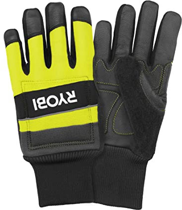 RYOBI - Schnittschutzhandschuhe 24 m/s (Kategorie 2) für Kettensägen - Größe L - RAC258L