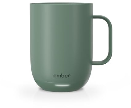 Ember Temperature Control Smart Mug 2, 14 Oz, App-Controlled Heated Coffee Mug with 80 Min Battery Life and Improved Design, Sage Green