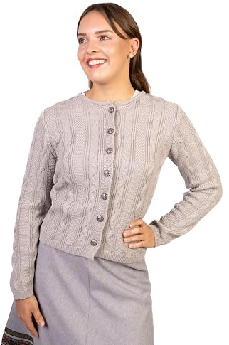 trachtl Marie - Chaqueta de punto para mujer en 3 colores (original talla 34-44), gris, 42