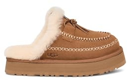 UGG Pantoufles Disquette Alpine pour femme, châtaigne, 40 EU