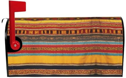 Native American Pattern Print Magnetic Mailbox Covers,Unique Outdoor Spring Decor For Standard Size Mailboxes