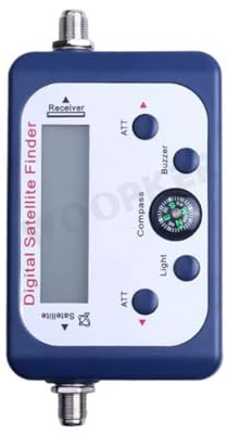 AYJYZHIAG Ricevitore di Segnale TV satellitare con Bussola e Display Digitale FTA DVB S2(Only Finder)