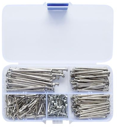 Chiodi a testa rotonda per fai da te in ferro per cerniere scatole progetti artigianali 350 argento