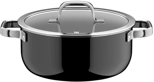 WMF Fusiontec Mineral Pro 0518635290 Stewing Pot Lid 24 cm Durable Scratch-Resistant Material Induction Cooking Pot Suitable for All Hobs Made in Germany Black