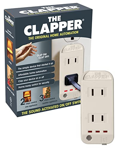 Clapper The Original Home Automation Sound Activated Device, On/Off Light Switch, Clap Detection, As Seen On TV