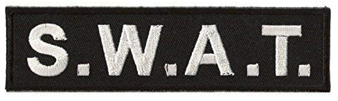Patche écusson SWAT brigade élite intervention patch brodé thermocollant