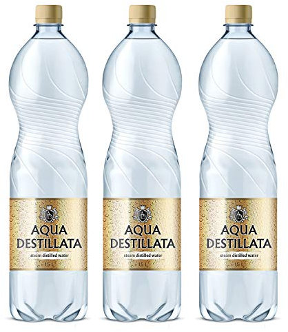 Distilled Water 4.5 L (3 Bottles x 1.5 L) 100% Pure Steam Distilled Water Medical Grade Food Grade TDS 000 ppm BPA Free