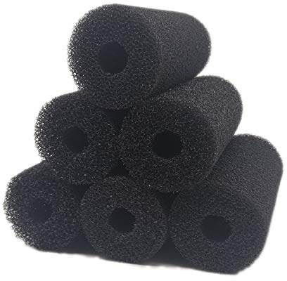 EKUEY 5″ Big Prefilter Sponge Foam Replacement Filtration Kit for Pond Aquarium Fish Tank, 6 Pack