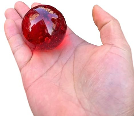 VIDECOR Bola de Cristal Feng Shui Fuente de Agua Bonsai Esfera de Vidrio Bola de Grieta de Hielo Decoración del Jardín del Hogar Adornos Esfera Agrietada Bolas Decorativas 1.57 Pulgadas,G