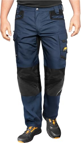 ACE Constructor Pantalon d’Artisan renforcé et Respirant, Bleu Marine, 64