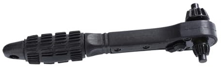 KITANDOVE Bohrmaschinenfutterschlüssel Doppelkopf Für Werkstatt Bohrmaschinen Mit Ratschenfunktion Effizienter Bohrerwechsel Verschleißfester Griff