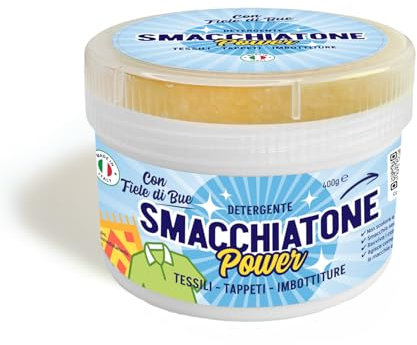 Betti Clean - SMACCHIATONE 400gr Smacchiatore Bucato a Secco in Crema, Smacchiatore Sedili Auto, Divani, Tessuti e Tappezzeria. Sbiancante, Detergente Universale Istantaneo.
