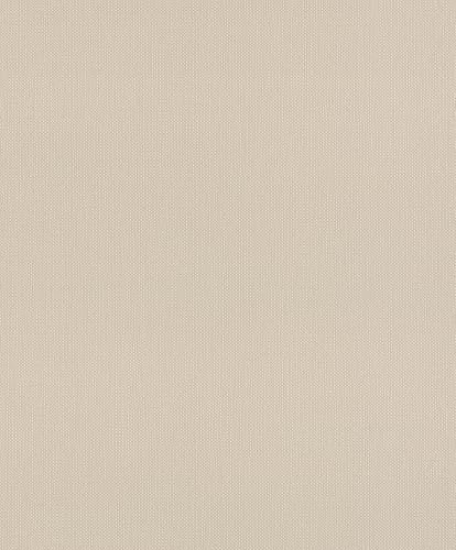 Rasch Papier peint 312355 - Papier peint intissé, uni beige clair, avec surface structurée et aspect tissé - Aspect textile - 10,05 m x 0,53 m (L x l)
