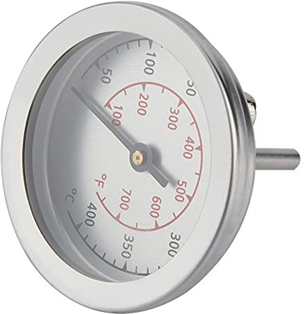 Thermomètre pour Barbecue à Cadran Analogique avec Large Plage de Température, Idéal pour les Amateurs de Grillades, fabriqué en Métal de qualité