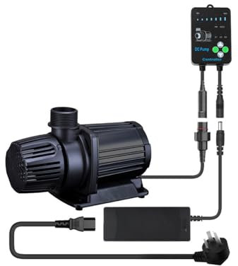 eco-filtration Hsbao Variable Flow DC Pond Pump – Energy-Efficient & Adjustable Pond Pump (20000L/H Max) – External & Submersible Use