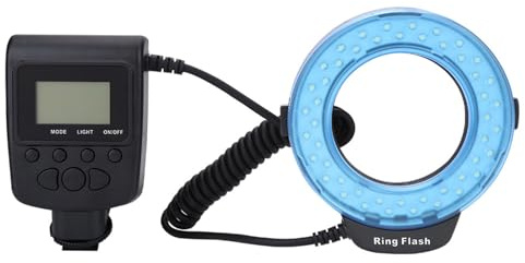Tomantery LED-ringblixtljussats Studio för Fuji SLR-kamera, 48 LED, Låg Strömförbrukning, för Videofotografering