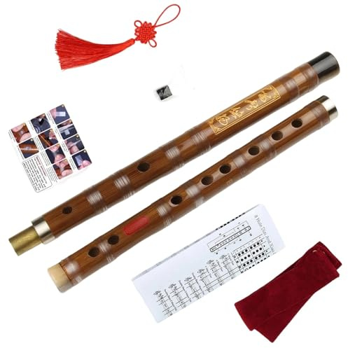 La Flauta De Bambú Con Teclas C/E Es Un Instrumento Adecuado Tanto Para Principiantes Como Para Profesionales. Flauta de bambú de madera(E)