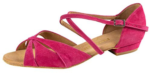 Rummos Mujeres Zapatos de Baile Lola 242 - Material: Nobuk - Color: Fuchsia - Anchura: Normal - Tacón: 20 Bloque - Talla: EUR 40,5