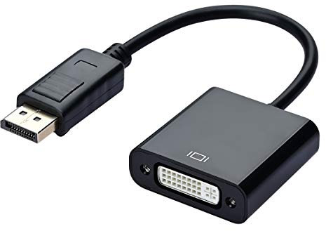 COVVY DisplayPort (DP) auf DVI-Adapterkabel, Stecker auf Buchse, vergoldetes Kabel, kompatibel mit Lenovo, Dell, HP und so weiter