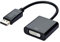 COVVY Cable adaptador DisplayPort (DP) a DVI, macho a hembra, chapado en oro, compatible con Lenovo, Dell, HP y más