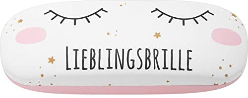 GRUSS & CO Brillenetui mit Motiv Lieblingsbrille | Hartschalen-Etui, 17,5 cm x 6 cm | Geschenk, Geburtstag | 47972