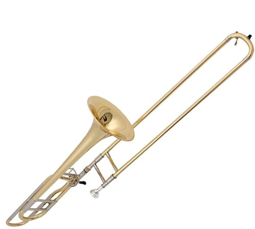 Messing Lackiertes Gold-Tenor-B-Dur Zu F. Wechseln Sie Die Tonhöhe Der Posaune Für Anfänger Und Professionelles Blechblasinstrument Posaune für Anfänger