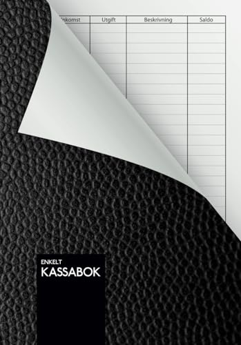 Enkelt Kassabok: A5-format | Enkel Inkomst- och Utgiftsbok