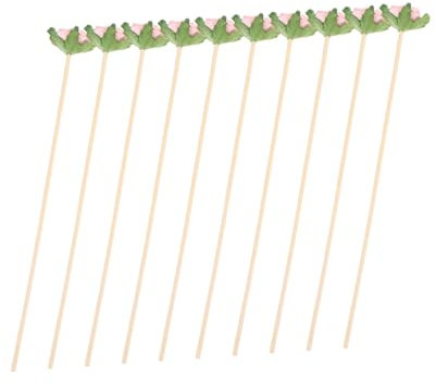 Cabilock 10pcs Natural Rattan Diffuser Sticks Fragrance Aroma Sticks for Essential Oil Home Air Freshener Pink Scented Decorative Vine Accessories