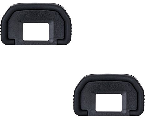(2 Stück pro Paket) JJC Okular Augenmuschel für Canon EOS 6D, 6D Mark II, 5D, 5D Mark II, 80D, 70D, 60D, 50D, 40D, 30D, 20Da, 20D, 10D, D60, D30, A2E, A2 Ersetzt Canon Eb.