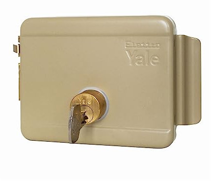Yale Y68090602 Cerradura, Acero Barnizado, Entrata=60mm, con scrocco rovesciato