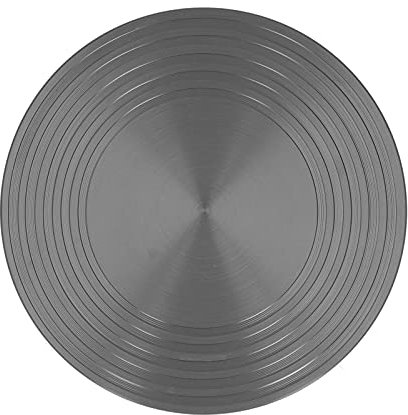 Induktionswandler Wärmediffusor Simmer Ringplatte, 24 cm Adapter Induktion Wärmediffusor für Gas Elektroherd Glas Kochfeld Wandler Induktionskochfeld Adapter, 9,4 Zoll, Grau