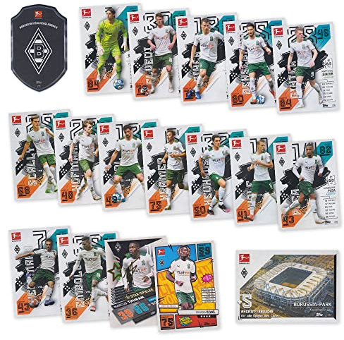 Match Attax Fußball Bundesliga 2021/2022 - Mönchengladbach Sammelkarten Set - 18 Karten inkl. Stadion Club u.a.