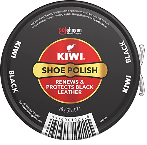Kiwi Polish Paste Black, 2.5 Ounce (Pack of 4)