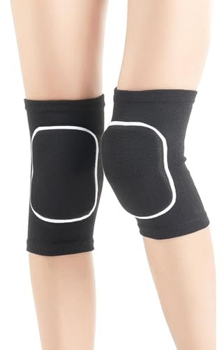 CUHZA Ginocchiere Morbide, 1 Paio Elastico Pallavolo Anti-collisione Ginocchiere Protezione del Ginocchio Sport per Danza, Calcio, Pallavolo, Basket, Yoga Danza, Calcio, Pallavolo, Yoga