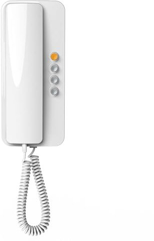 MIRATIC Combiné Interphone pour Systèmes Multi-Locataires Combiné Interieure pour Installations à 3, 4, 5 Fils Compatible avec Interphones Analogiques et Analogiques-Numériques Poste Intérieur Audio