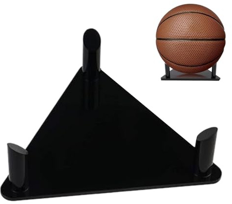 Expositor de Baloncesto, Expositor de Bola Triangular - Soporte de Bola Triangular para Expositor de Acrílico | Expositor Portátil para Juegos con Balones Utilizado para Fútbol, Fútbol