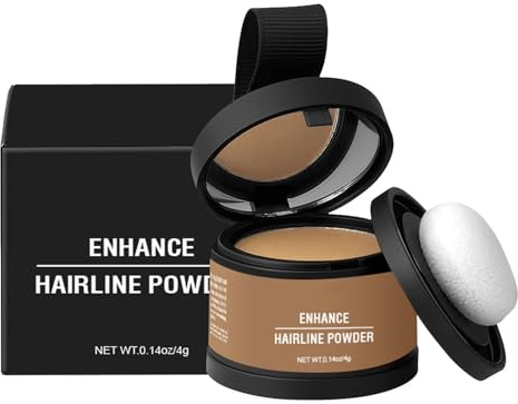 Krmoau Polvo para el cabello,Polvo para el cabello para mujeres,Polvo de textura para cubrir raíces, aplicador incluido | Corrector gris resistente al agua de larga duración para aumentar el volumen