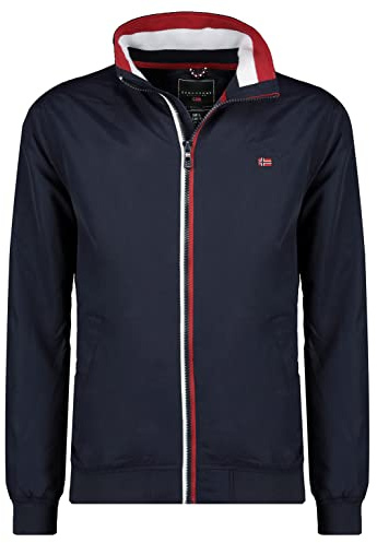 Geographical Norway Benildeama Men - Doudoune Chaude Matelassee Homme Automne Hiver - Veste Manteau Chaud - Blouson Coupe Vent Manches Longues Rembourrage - Hommes (Marine 3XL)