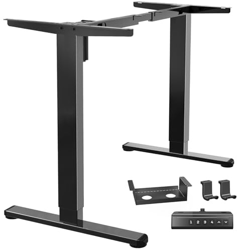 Marsail Marco de Escritorio de Altura Ajustable, Patas de Mesa eléctricas con Motor Potente, Carga máxima de 176 Libras, para Varios escritorios, Patas de Mesa Ajustables, Solo Marco