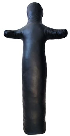 Tdoutop Manichino Dummy Manichino da Allenamento Kickboxing Judo Karate Copertura Non Imbottita in PU Pelle Riempibile Resistente Adatta per Bambini E, Bambino 120 cm