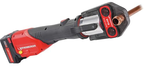ROTHENBERGER ROMAX 4000 Basic Set Pressmaschine Standard, EU, 1x2Ah und 1x4Ah Akku Kapazität | 1000001923 | Presswerkzeug für Rohre, Rohrpressmaschine