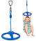 Ninja Rad Klettergerät Schwungrad Slackline Zubehör Outdoor Klettertrainingsgerät Ninja Wheel Affenrad (Blau)