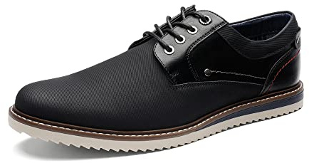 Bruno Marc Hommes Chaussures Oxfords Chaussure Ville Homme pour Bureau Costume Mariage Noir SBOX2213M-E Taille 42 (EUR)
