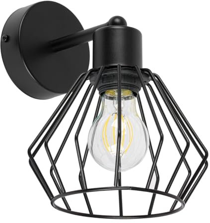 alfalux Wandleuchte Innen Wandlampe LED Lampe Aus Metall Für Wohnzimmer Schlafzimmer Kinderzimmer Treppenhaus Wandlampen Wandleuchten WAND-BR-OST1010SC