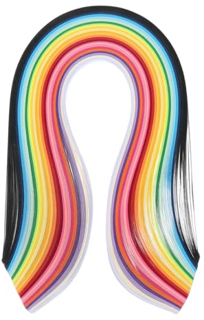 PATIKIL 260pz Strisce di Carta per Quilling 9/32(7mm) 39cm Carta per Quilling per Arte Fai-Da-Te Artigianato a Mano Natale