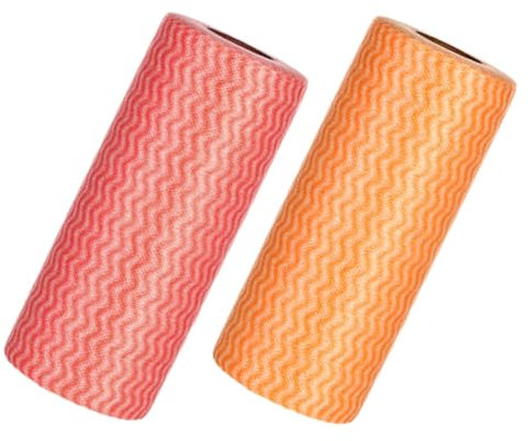 PRETYZOOM 2 Rollen Vliesstoff Putzlappen einmalhandtücher Wipes Handtuch Geschirrtuch Staubtücher für Zuhause Staubtücher für den Haushalt Wasser aufnehmen Putztuch Produkt