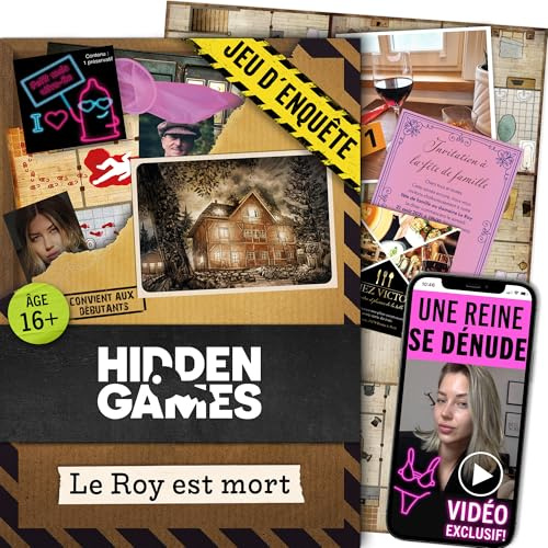 Hidden Games - dossiers criminels - enquete criminelle a resoudre, Jeu de détective, Escape Game, Affaires criminelles, enquête immersive, enquete sous scellé, Dossier Criminel - Le Roy est Mort